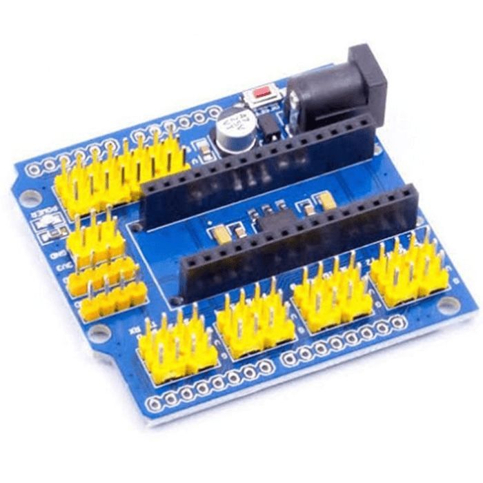 Nano Expansion Shield – Versatile Arduino shields for expanding Nano board capabilities with extra ports & components. Order today! -Robocraze