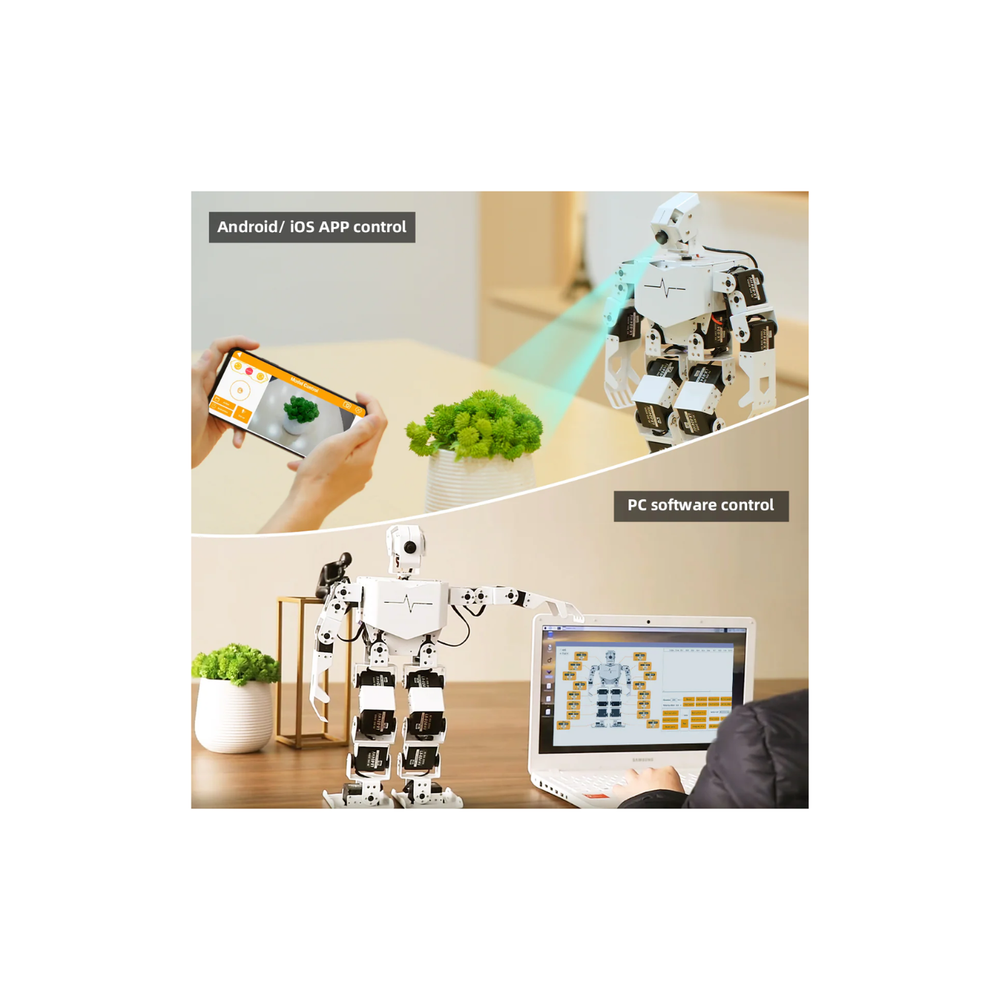 TonyPi Pro Hiwonder Humanoid Robot Development Kit with AI Vision & Raspberry Pi 4B 4GB - Classroom STEM Kit - Robot Kit - Robocraze