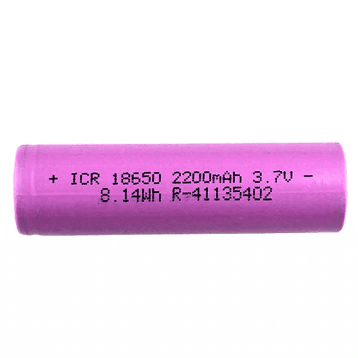 18650 2200mAh 3.7V Battery – Versatile Li-ion for DIY & backup. -Lithium Battery -Robocraze