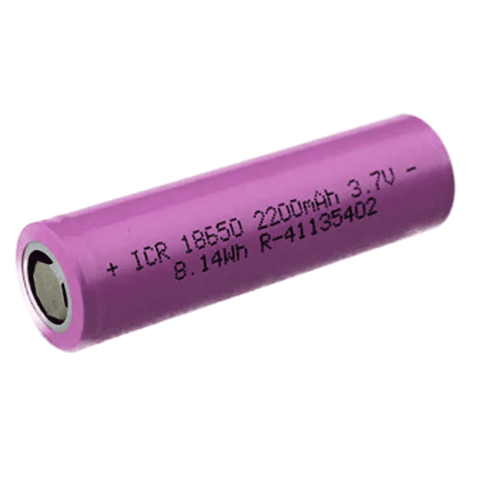 18650 2200mAh 3.7V Battery – Versatile Li-ion for DIY & backup. -Lithium Battery -Robocraze