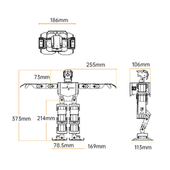 TonyPi Pro Hiwonder Humanoid Robot Development Kit with AI Vision & Raspberry Pi 4B 4GB - Classroom STEM Kit - Robot Kit - Robocraze