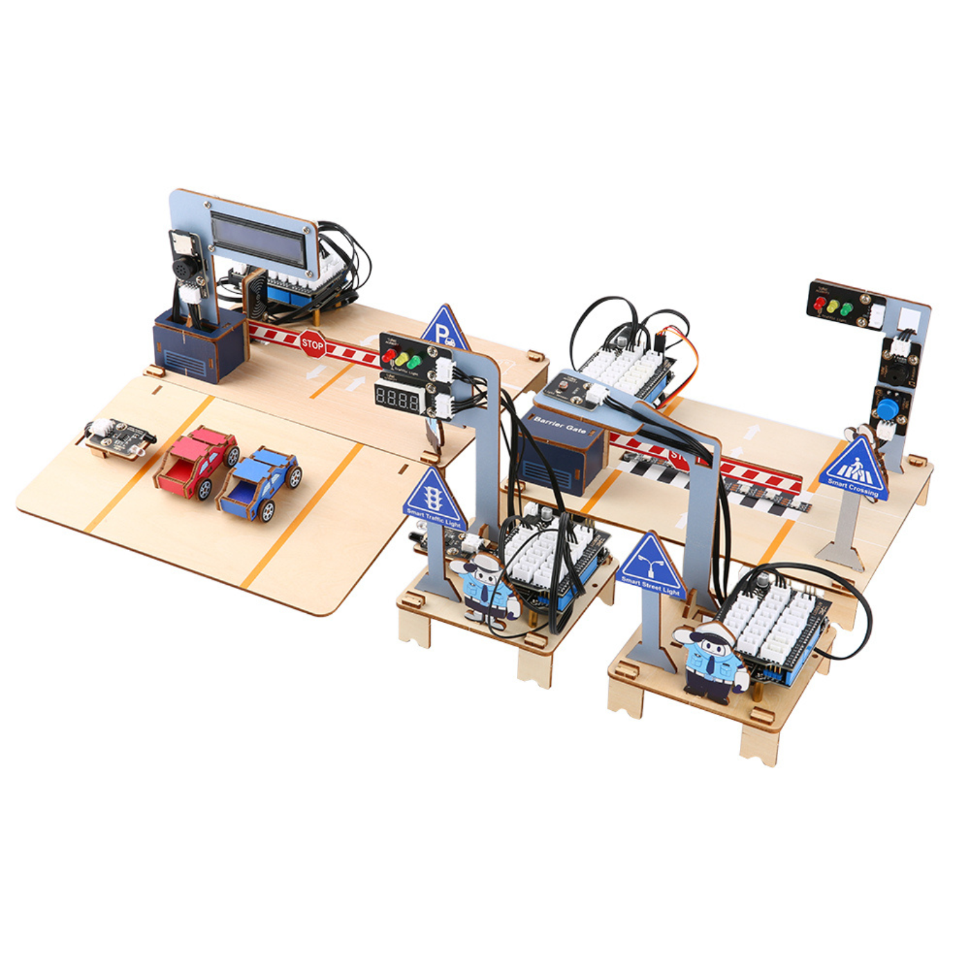 ACEBOTT QE036 Intelligent Transportation STEM Education Kit with ESP32 - Robocraze