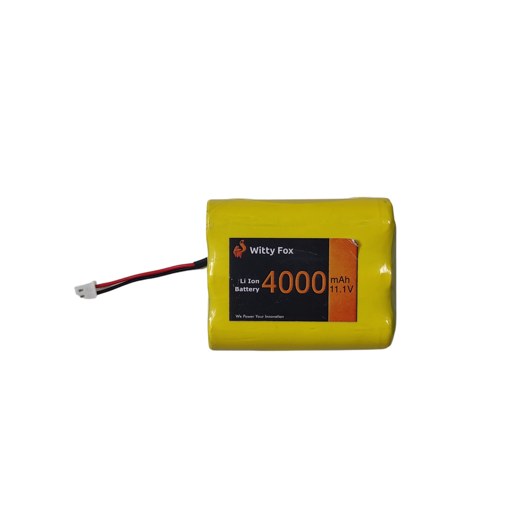 Witty Fox 11.1V 4000mAh Li-ion Battery – Long-lasting 11.1V battery. -Lithium Battery -Robocraze