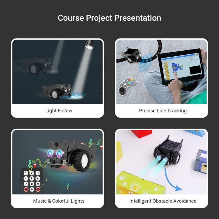 Elecrow CrowBot BOLT Open-source Robot Car – IR remote control for coding & robotics. -STEM Kit -Robocraze