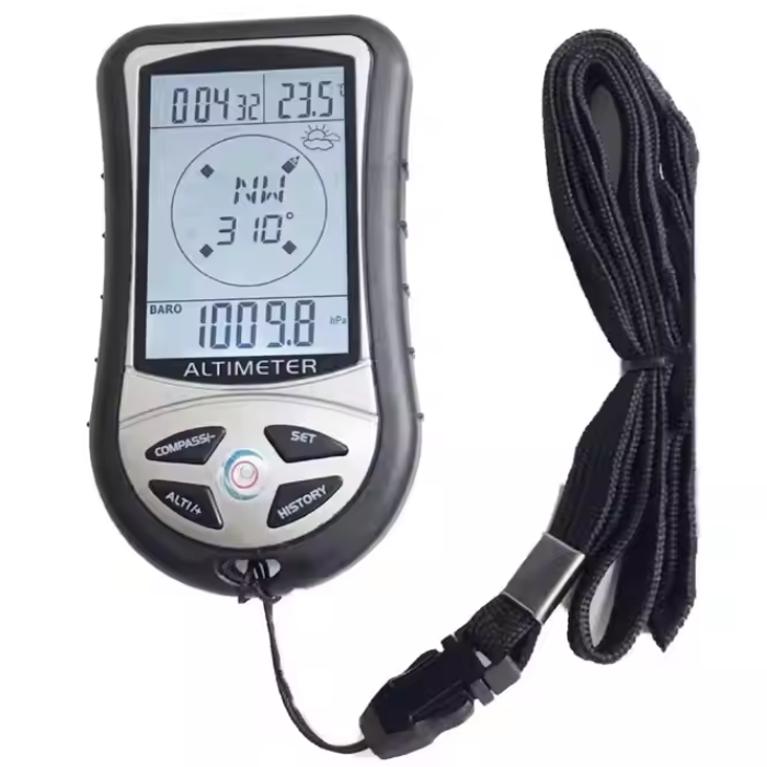 8 in 1 handheld gps compass altimeter barometer watch with calendar & forecast timer