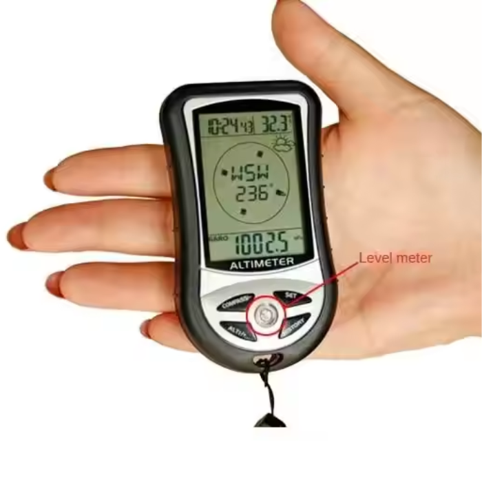 8 in 1 Handheld GPS Compass Altimeter Barometer Watch - Robocraze