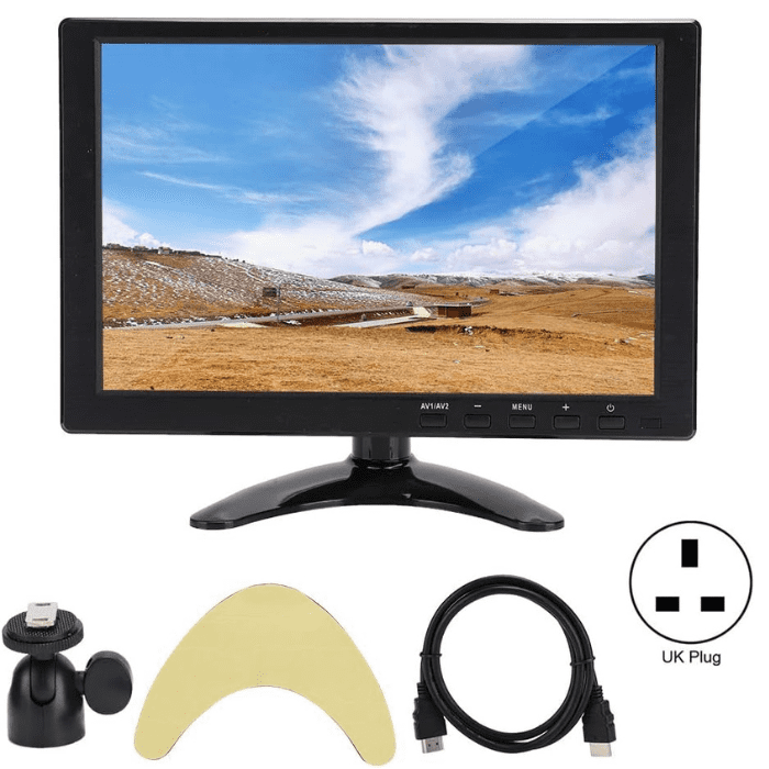 Buy H102 10.1 Inch 12V 1A LCD Monitor Online in India | Robocraze