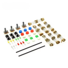 Universal Electronic Component Kit A1 – Resistors, LEDs, Potentiometers & Switches Starter Pack -Robocraze