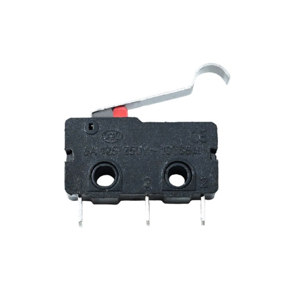 TACT SWITCH KW11-3Z 5A 250V Micro Switch Round Handle 3 Pin N/O N/C for 3D Printers - Robocraze