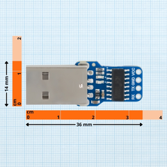 7Semi CH343 USB-A to UART Serial Converter Module