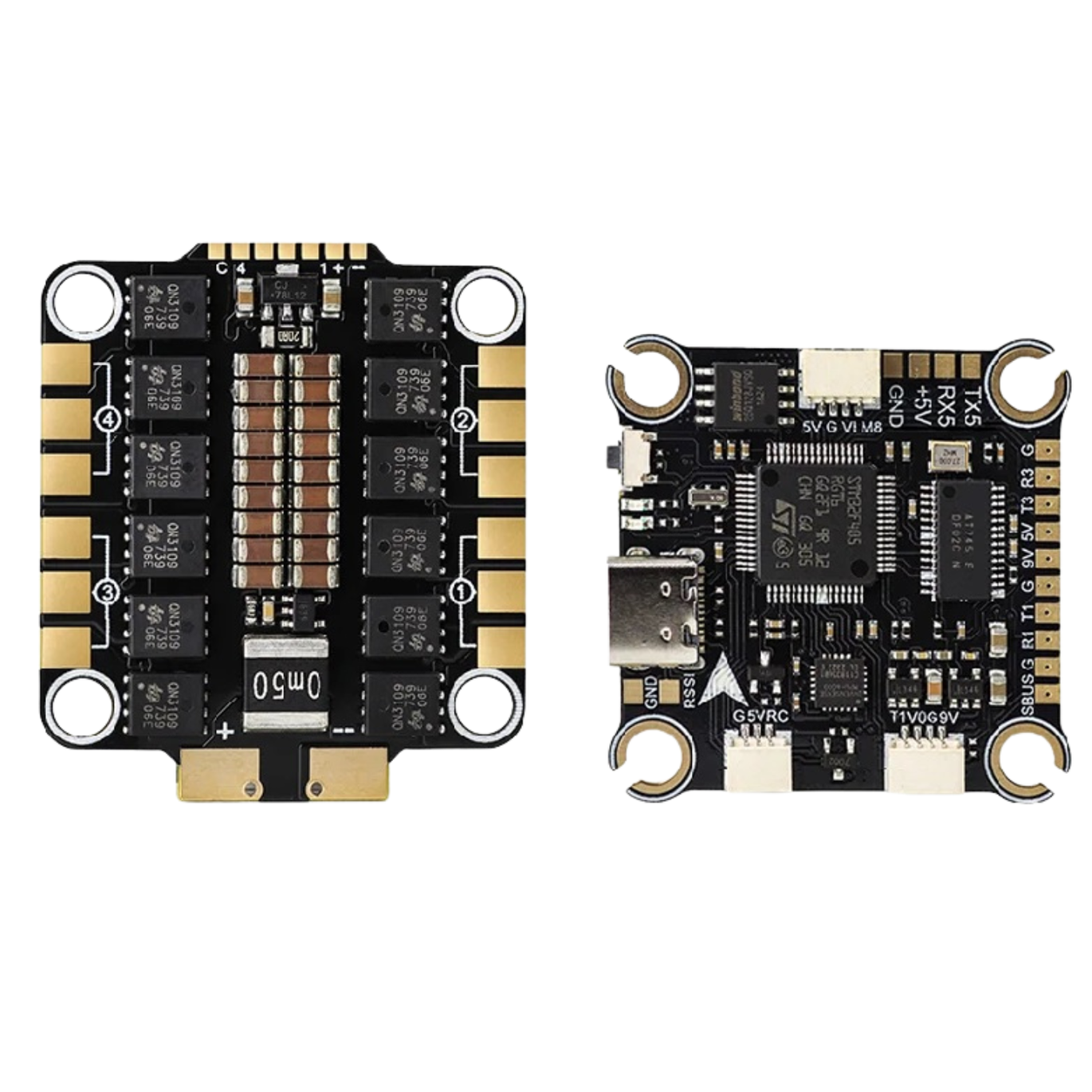 HGLRC SPECTER F460 Electronic Stack with 4-in-1 ESC-image-9