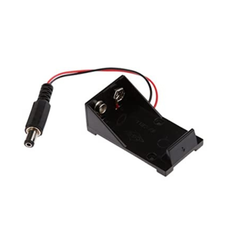 9V Battery Case with DC Jack -Battery Accessories -Robocraze
