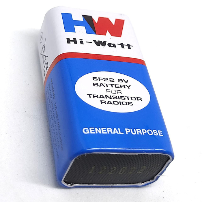 9V HW High-Quality Battery – 9V battery for smoke detectors, toys & electronics.-HW Battery -Robocraze