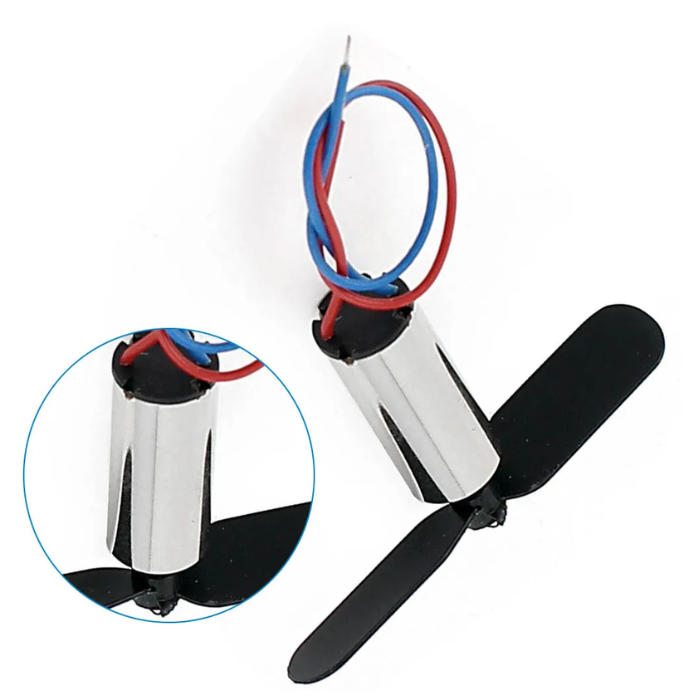 3.7V Coreless DC Motor with Propeller (7x16), lightweight & efficient for DIY drones & toys – Robot Motors - Robocraze