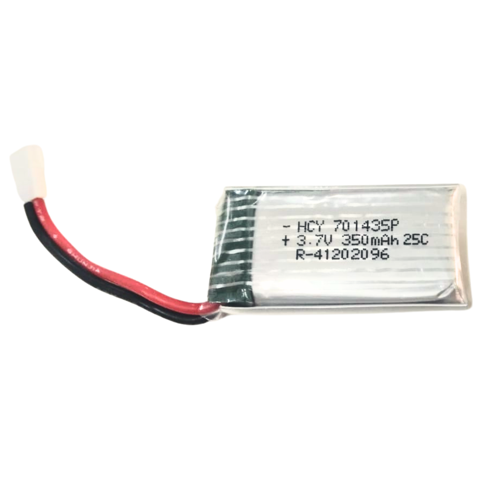 3.7V 350mAh LiPo Rechargeable Battery  - Batteries and Power Supply - LiPO Batteries and Chargers -Lipo Battery -Robocraze