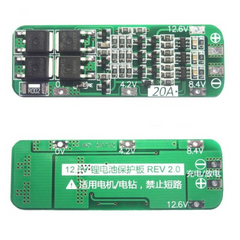 3 Series 20A 18650 Battery Protection Board – 20A BMS for 3S lithium battery packs. -Battery Charger -Robocraze