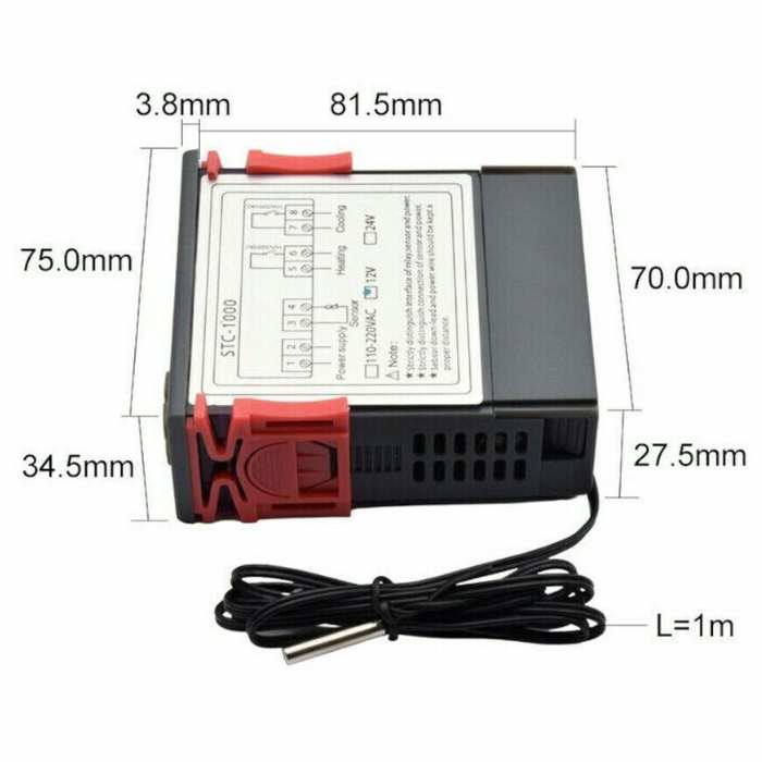 10A 220V Mini Air Humidity Controller – High-precision humidity controller for automation. -Robocraze