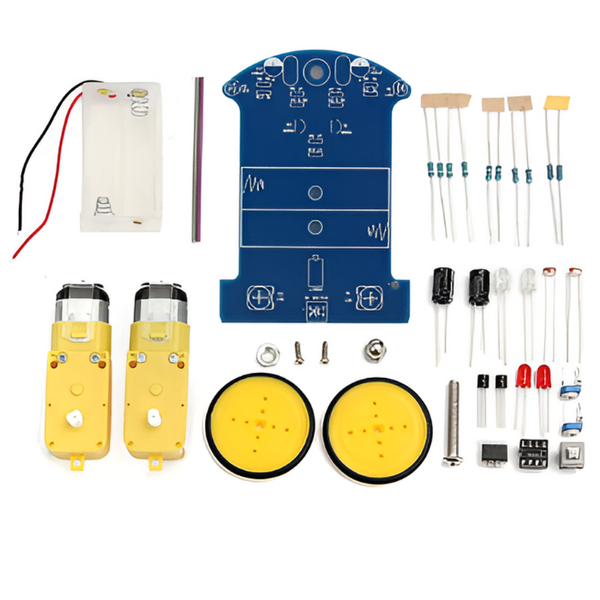 DIY D2-1 Intelligent Line Follower Car Kit – Hands-on DIY Kits, STEM Kits, Robot Kits -Robocraze