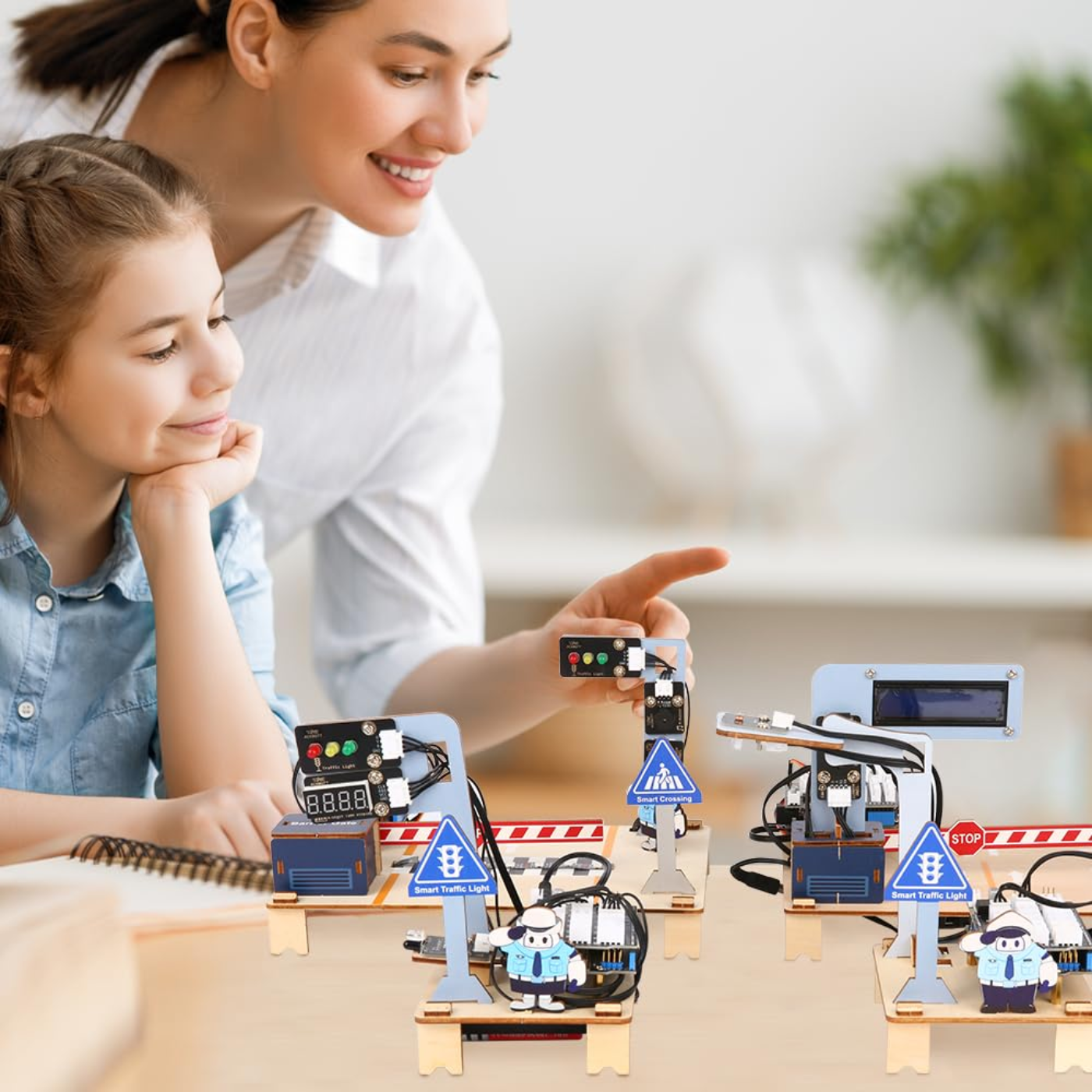 ACEBOTT QE027 ESP32 Intelligent Transportation STEM Kit Compatible with Arduino -STEM Kits -Robotic Kits -Robocraze