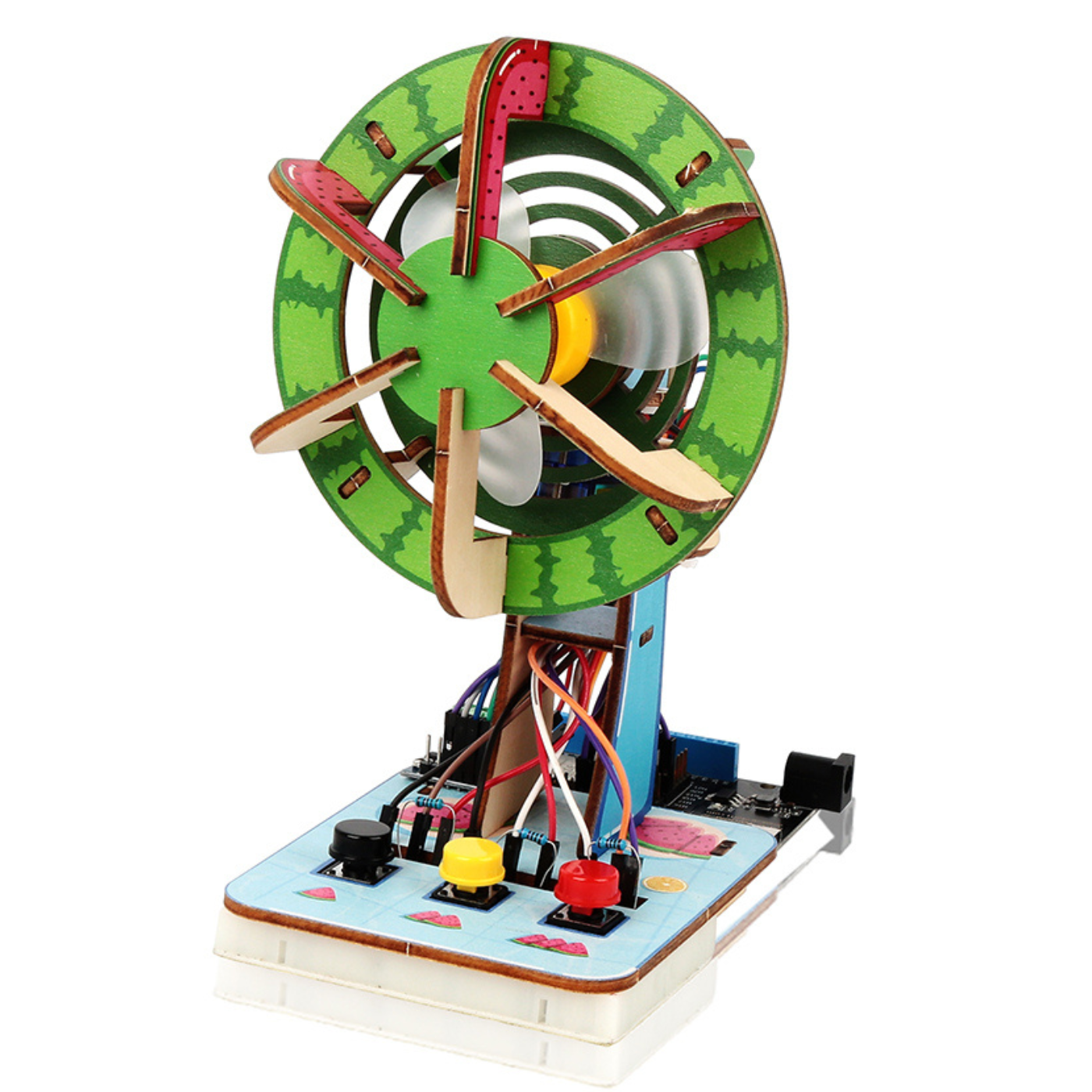 ACEBOTT QE201 Wooden Board for ESP32 Basic Starter Kit (Expansion Pack) -STEM Kits -Robocraze