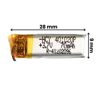 Witty Fox 70mAh Rechargeable 3.7V LiPo Battery -Lithium Polymer Battery for Drone -Robocraze