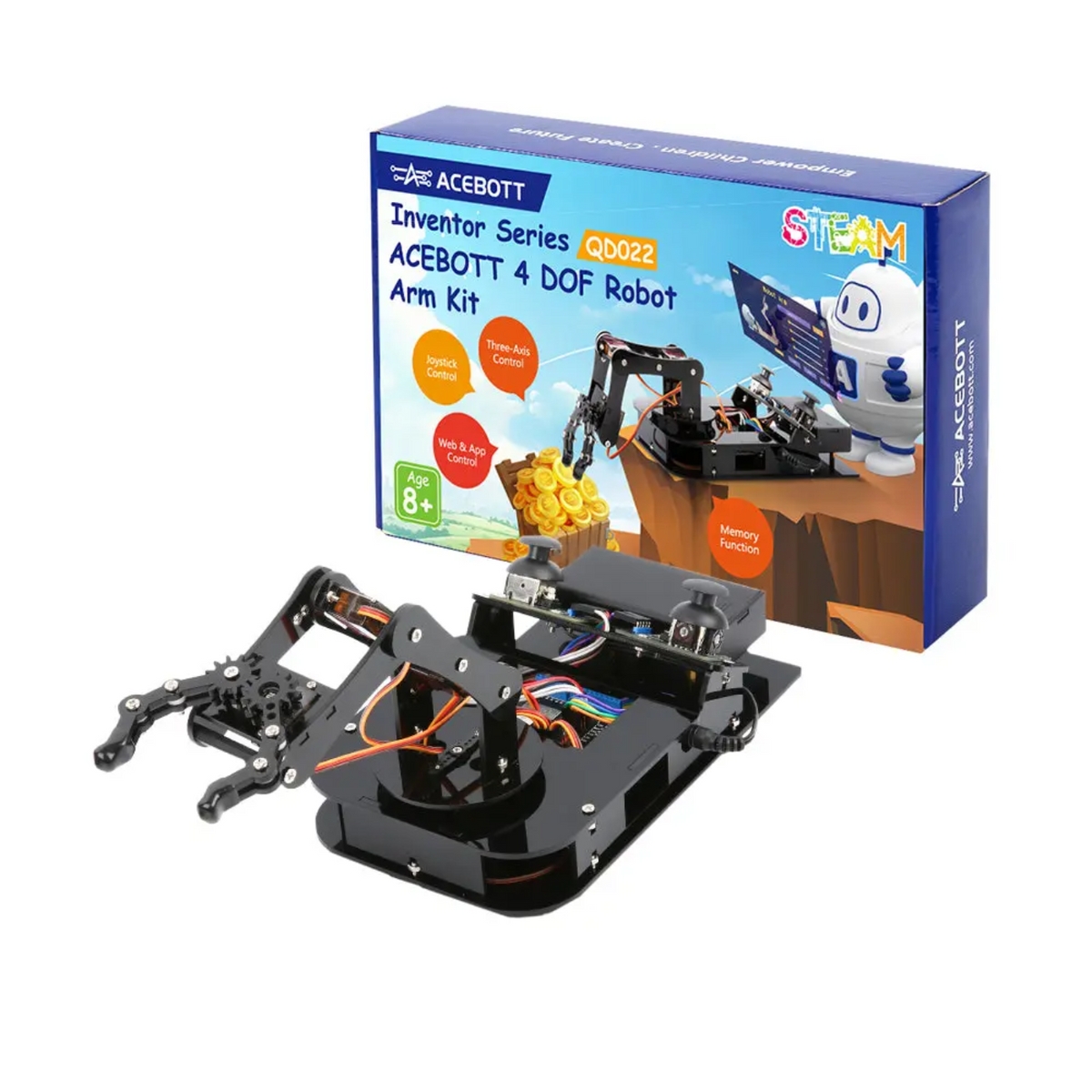 Buy ACEBOTT QD022 ESP32 Programmable Robot Arm Kit – Robocraze