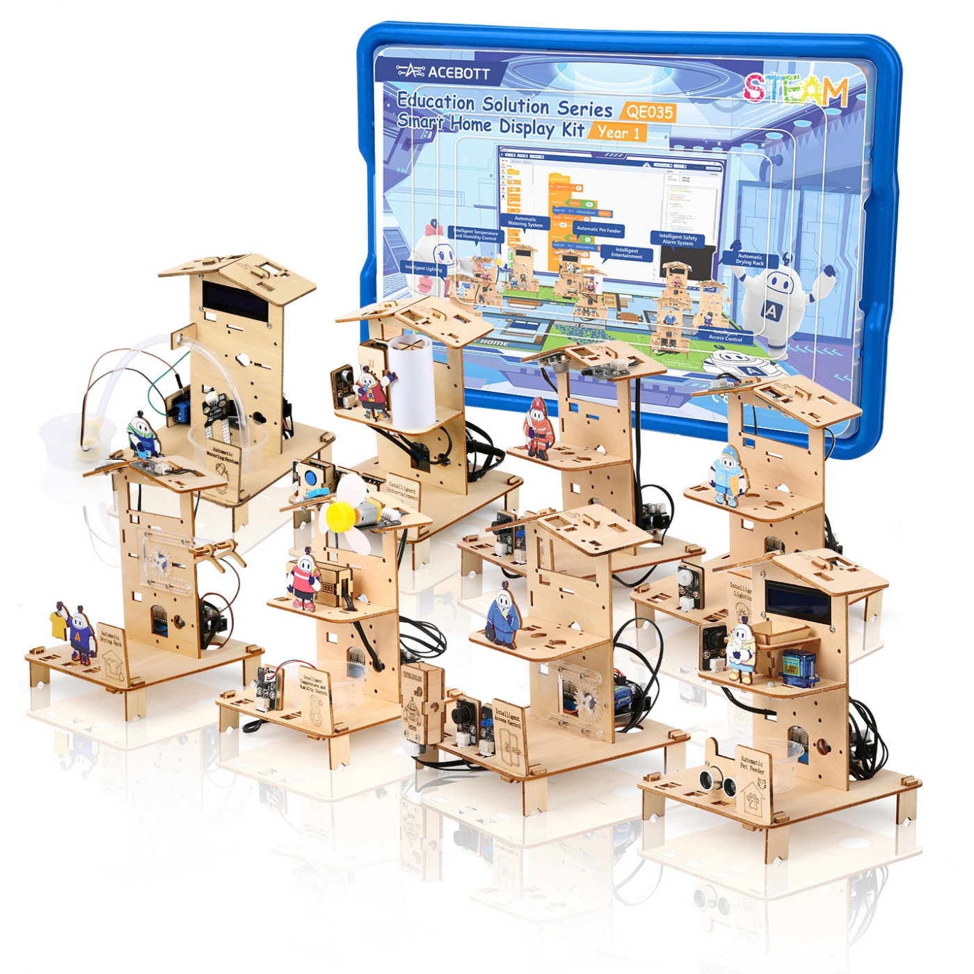 ACEBOTT QE035 IOT Smart Home Display Kit for STEM Education - Year 1 -DIY Kits -Robot Kits -Robocraze