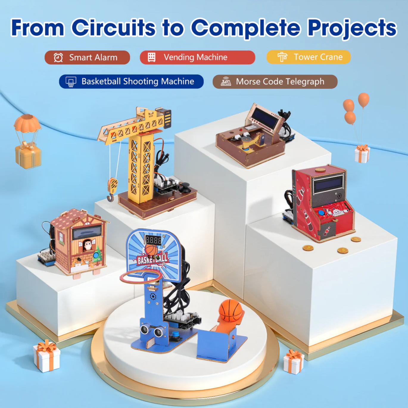 ACEBOTT QE202 ESP32 Advanced Electronic Sensor Project Learning Kit 26-in-1-image-1