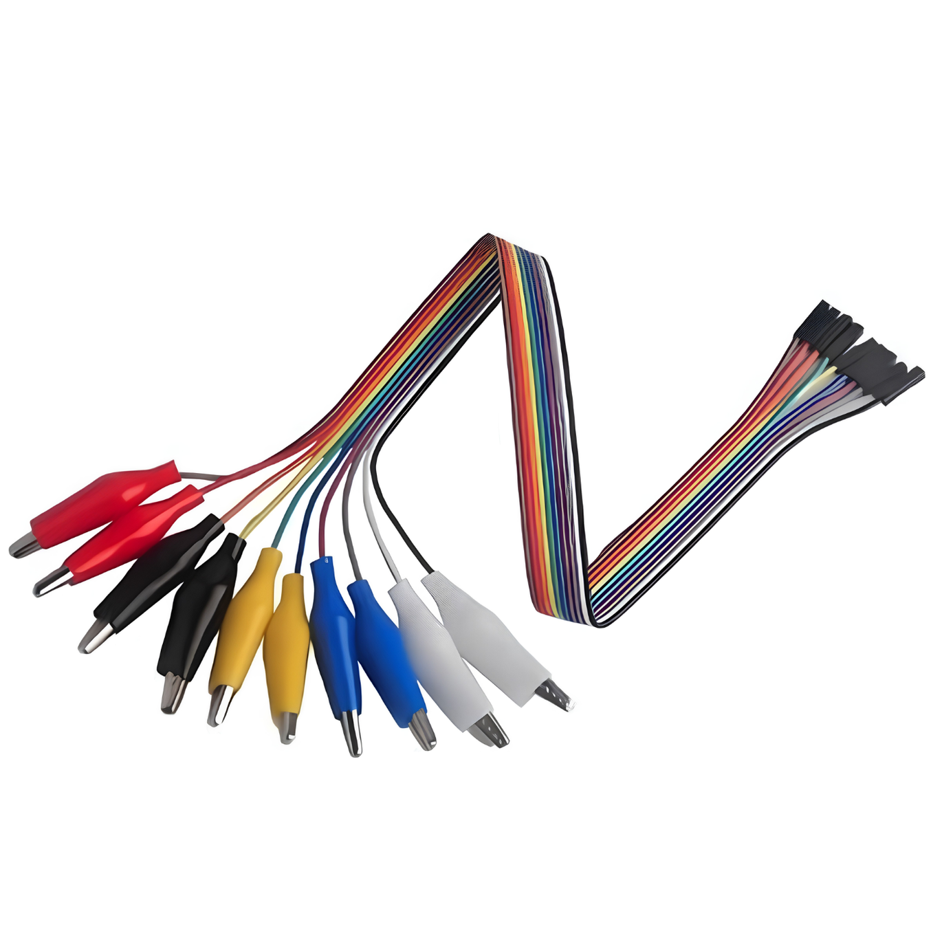 Alligator Clip to Female Jumper Cable 20cm 10Pin-picture-16