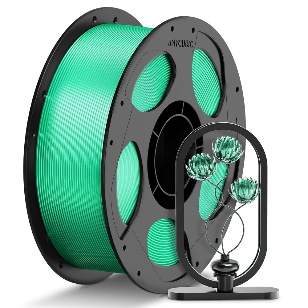 Anycubic PETG Translucent Green 1kg | 1.75mm PETG 3D Printer Filament -3D Printers/Pens -Filaments -Robocraze