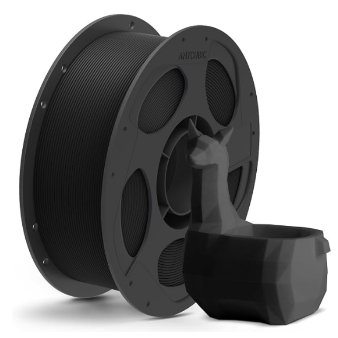 Anycubic PLA Matte Filament Black 1kg | 1.75mm Matte 3D Printer Filament -3D Printers/Pens -Filaments -Robocraze