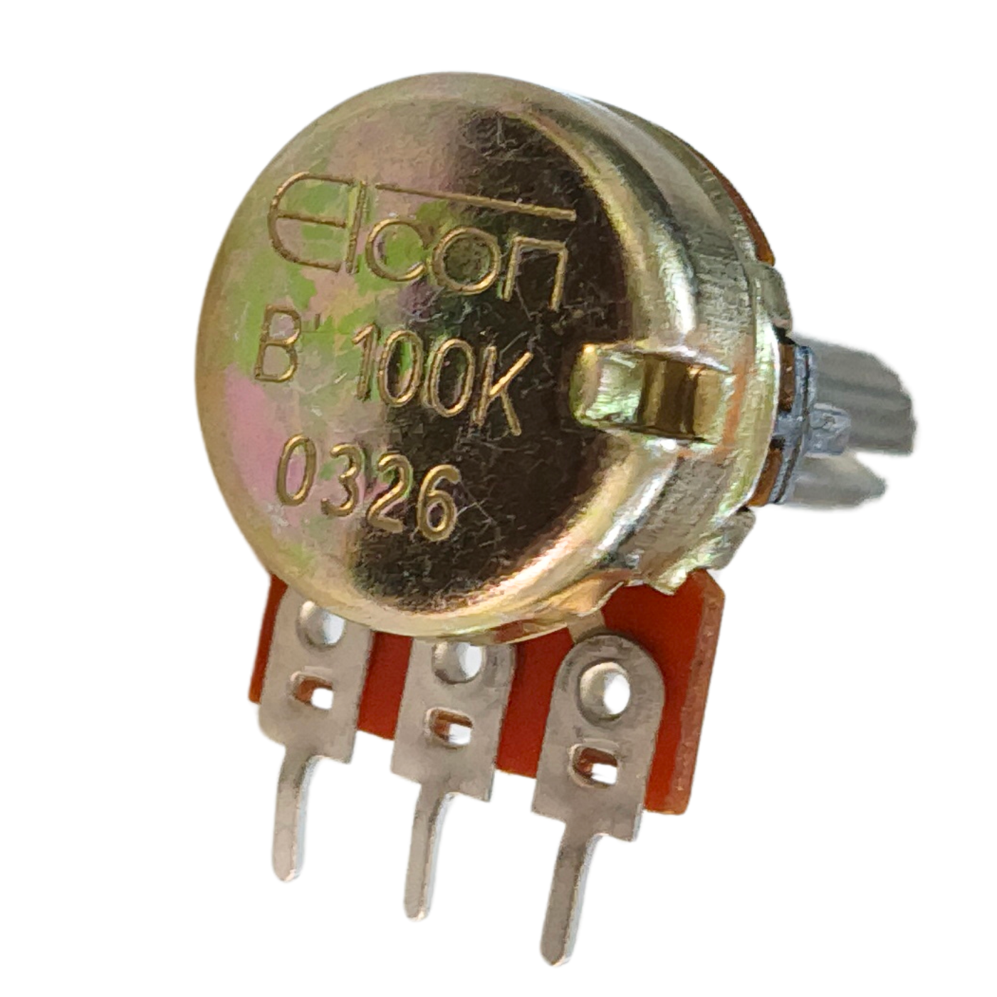 B100K 3-Pin Linear Potentiometer with Metal Shaft -Electronic Components -Potentiometer -Robocraze