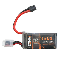Bonka 1500mAh 14.8V 75C 4S Lithium Polymer Battery for Drones -Batteries & Power Supply -LiPo Battery -Robocraze