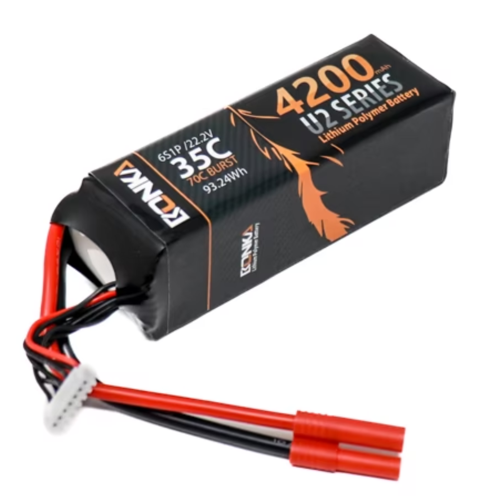 Bonka 4200mAh 22.2V 6S 35C LiPo Battery for RC Aircraft & Drones -Batteries & Power Supply -LiPo Battery -Robocraze