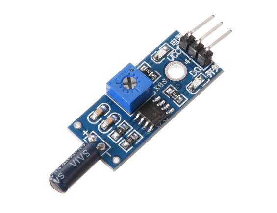 Tilt Sensor Vibration Alarm Module for Arduino - Detects tilt & vibration for alarm systems. -Tilt Sensor -Robocraze