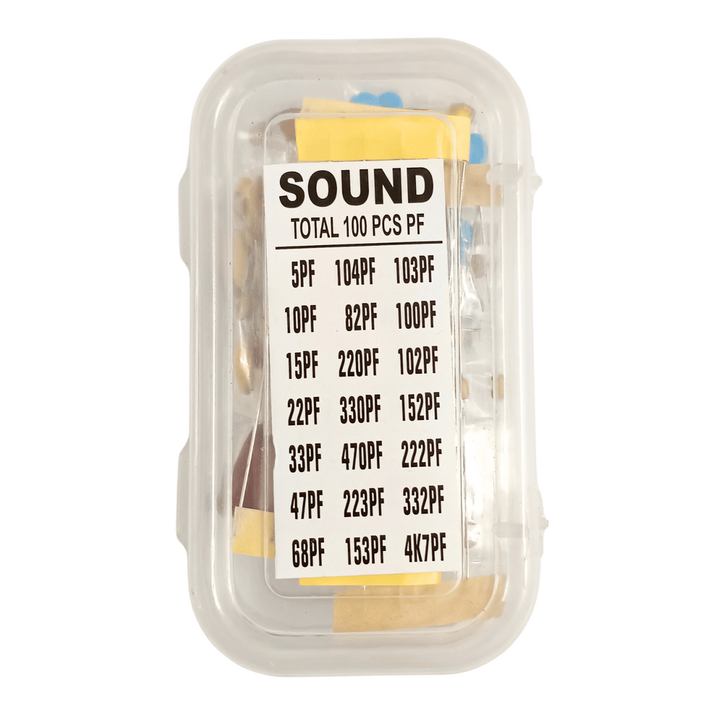 Ceramic Capacitor Box (100PC) – Assorted capacitors for prototyping. -Basic Components -Robocraze