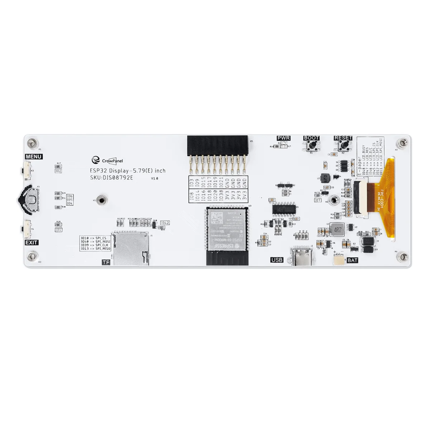 Elecrow CrowPanel ESP32 5.79 Inch E-Paper HMI Display Module-picture-13