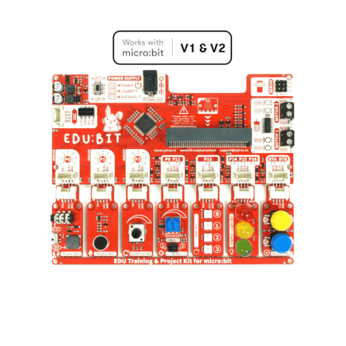 Cytron EDU:BIT Training & Project Kit for micro:bit (without micro:bit) -DIY Kits -School Kits -Robocraze