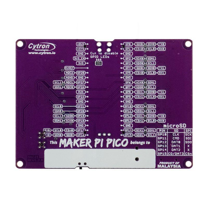 Cytron Maker Pi Pico Base Development Board for Rsapberry Pi (without Pico) -Raspberry Pi -Raspberry Pi Accessories -Robocraze