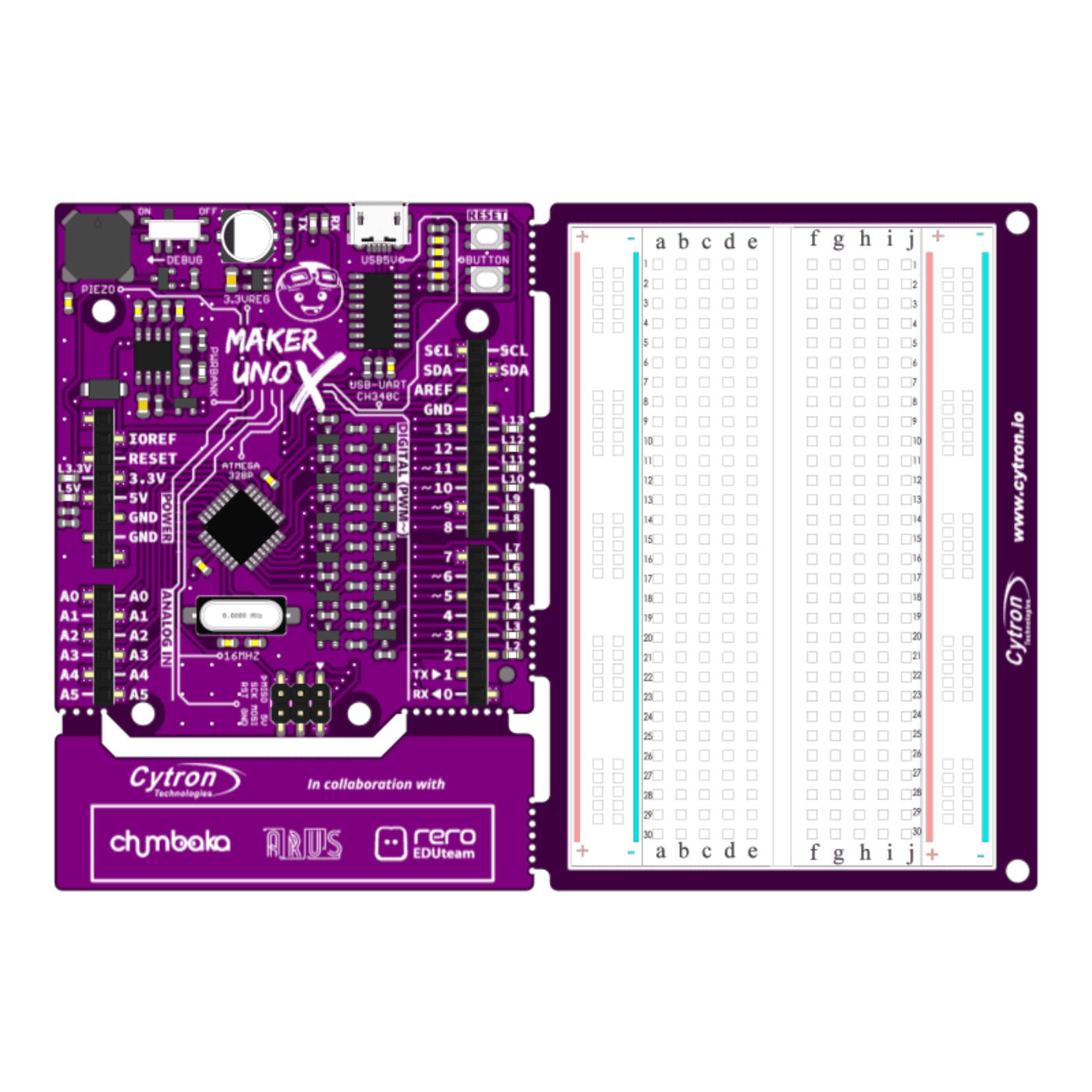 Cytron Maker UNO X – Arduino Compatible Development Board for Classroom -Robocraze
