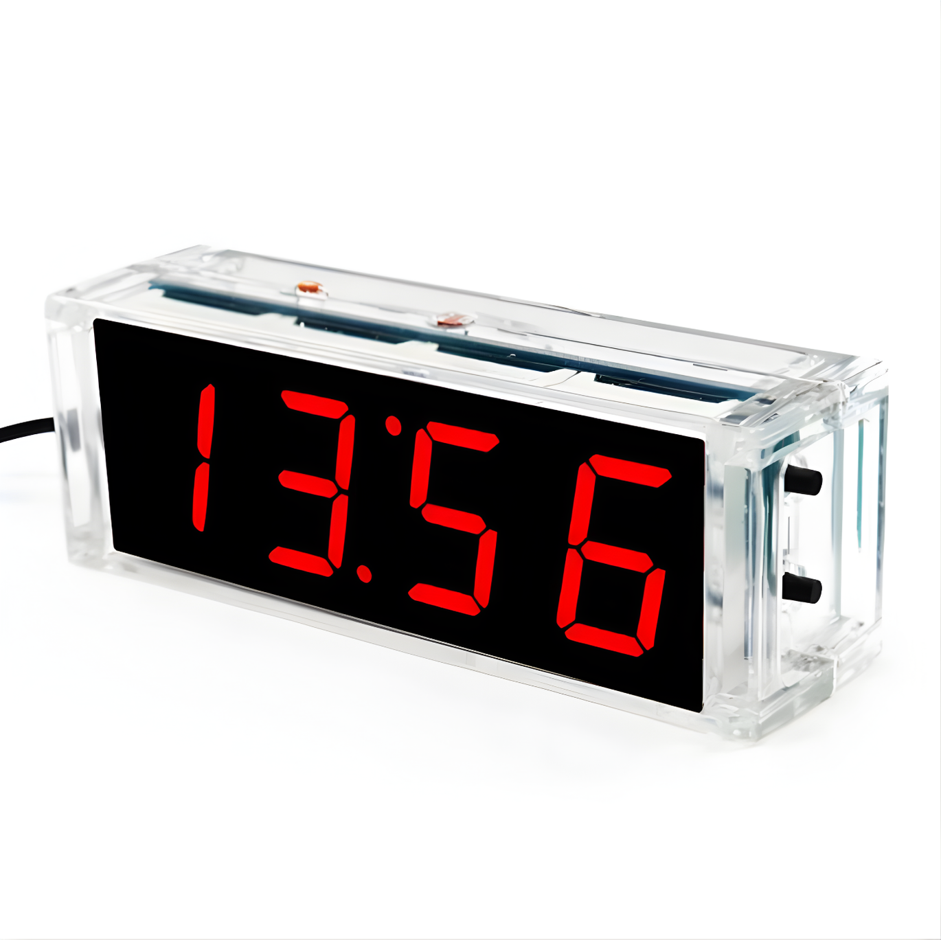 DIY 51 MCU Electronic Clock Kit (Red) – 1" Light-Control LED Display with Assembly Case for STEM Projects-picture-15