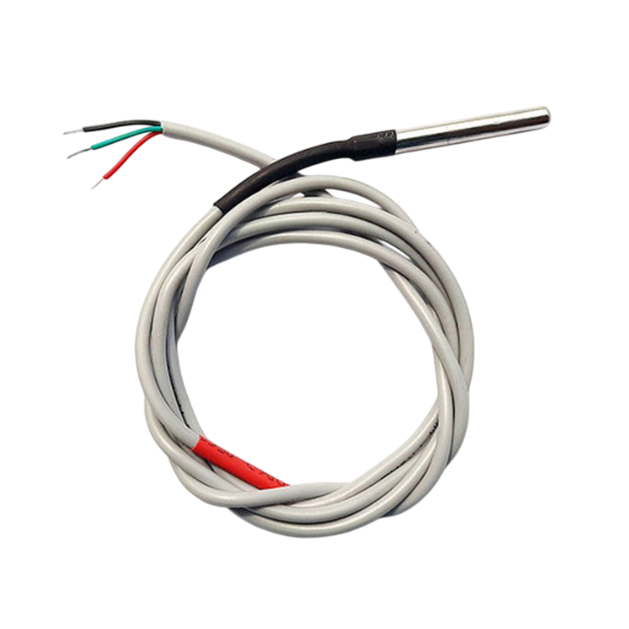 DS18B20 Waterproof Temperature Sensor Probe 1m Range -7Semi -Sensors -Temperature Sensor -Robocraze