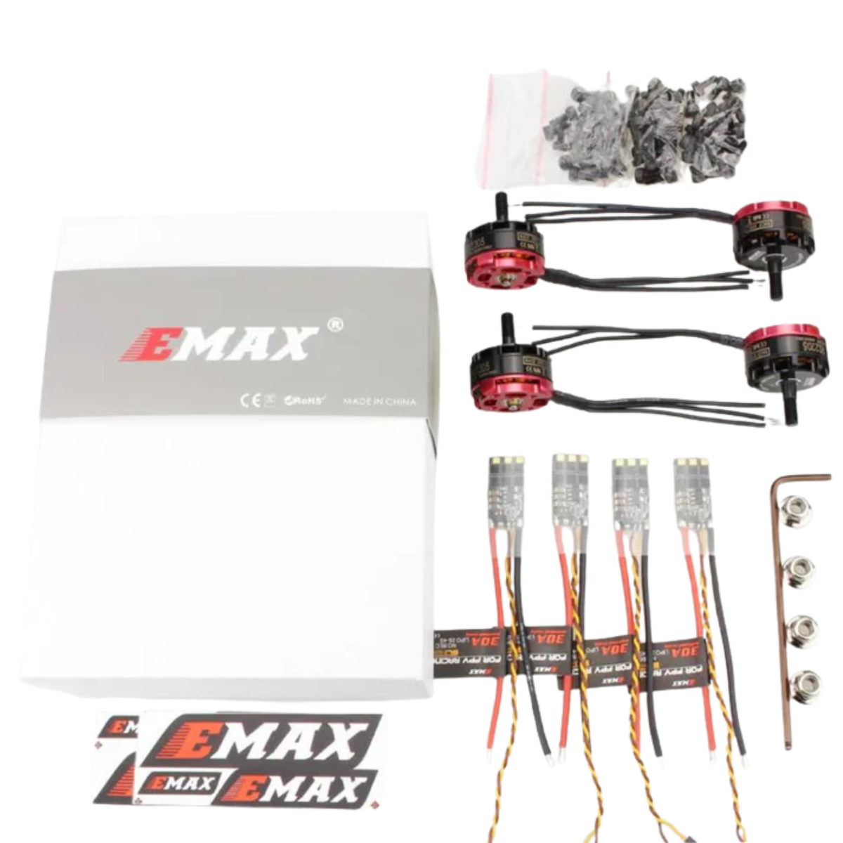 EMAX RS2205 2300KV 2-4S Race Spec Brushless Motor Kit for Drones -Drone Parts -Drone Motors -Robocraze