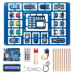 Elecrow 26-in-1 Learning Kit for Arduino UNO R4 WiFi with 26 Lessons and 26 Modules - Robocraze