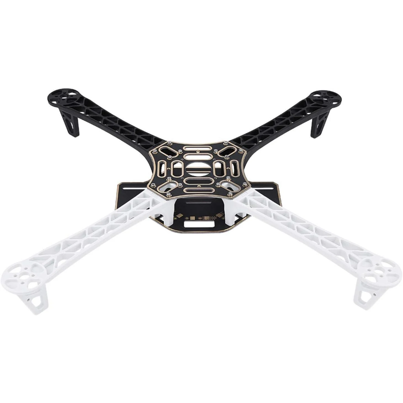 F450 4-axis Quadcopter Drone Frame Kit with Integrated PCB (Black & White) -Drone Parts -Drone Frames -Robocraze