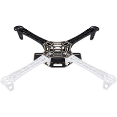 F450 4-axis Quadcopter Drone Frame Kit with Integrated PCB (Black & White) -Drone Parts -Drone Frames -Robocraze