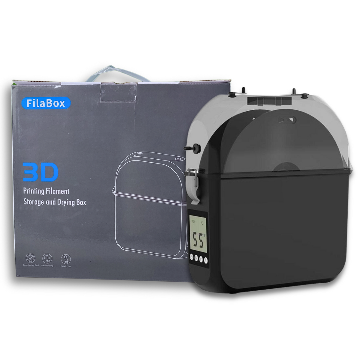 Goofoo D100 3D Printer Single Filament Dryer Box -Black Color -3D Printers/Pens -Filaments -Robocraze