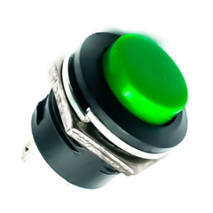 Green R13-507 16mm Round Cap Momentary Push Button Switch – 2 Pin -Electronic Components -Switches -Push Buttons - Robocraze