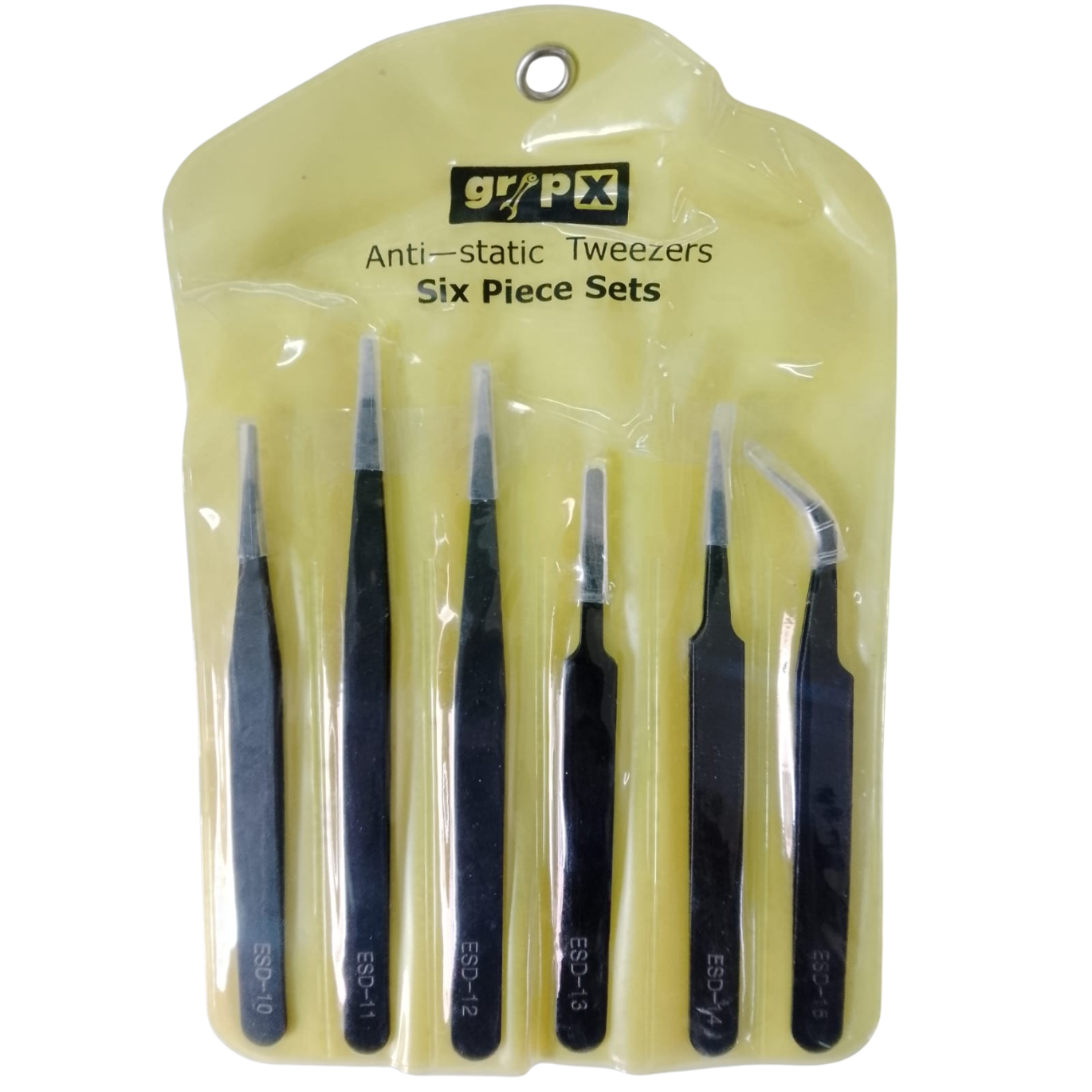 Gripx 6 Piece Anti-Static Non-Magnetic Tweezer Set 6 Inch-picture-24