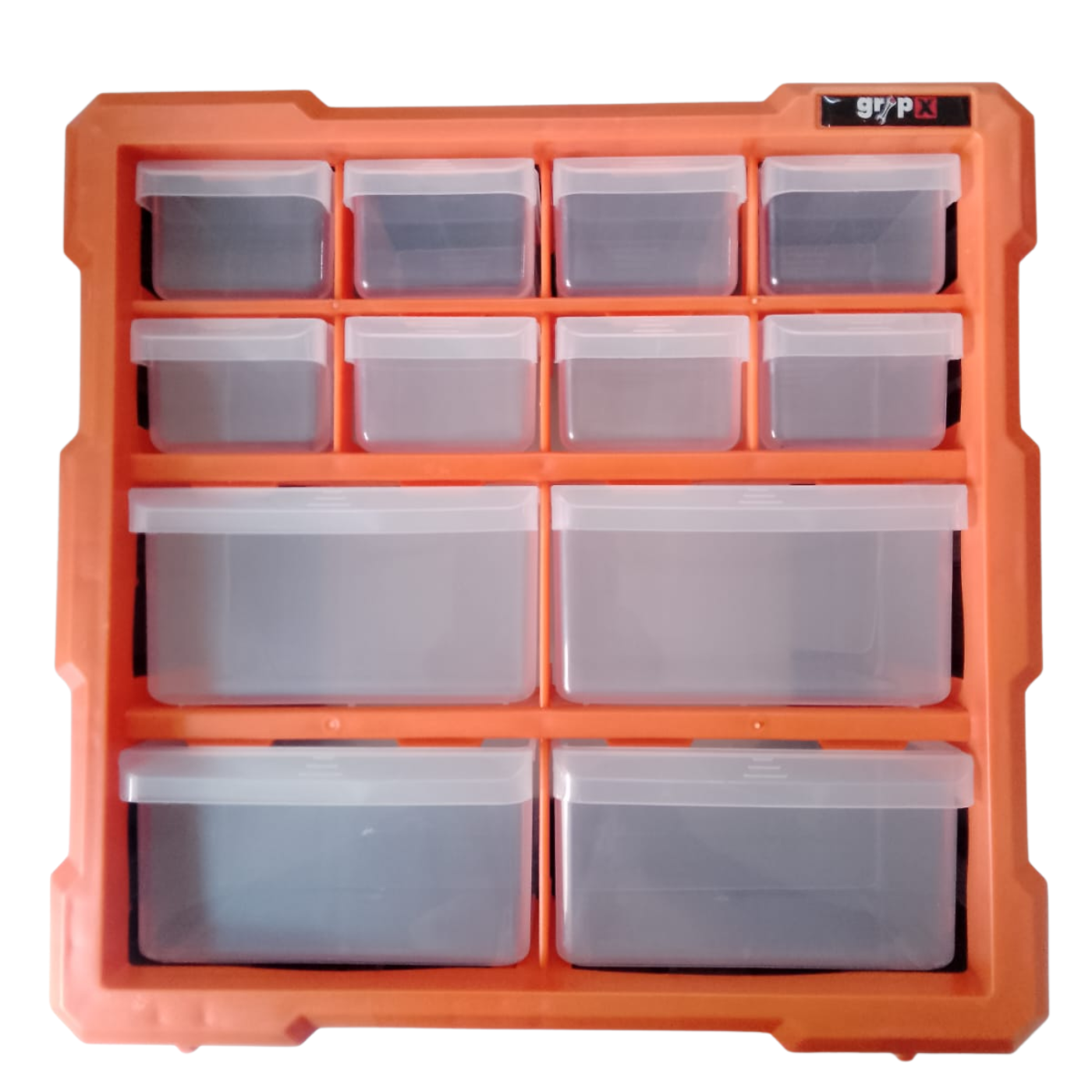 Gripx Plastic Tool Box with Organizer (Pack of 12) -Robocraze